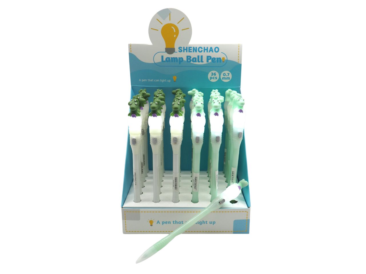 Penna dinosauro con luce