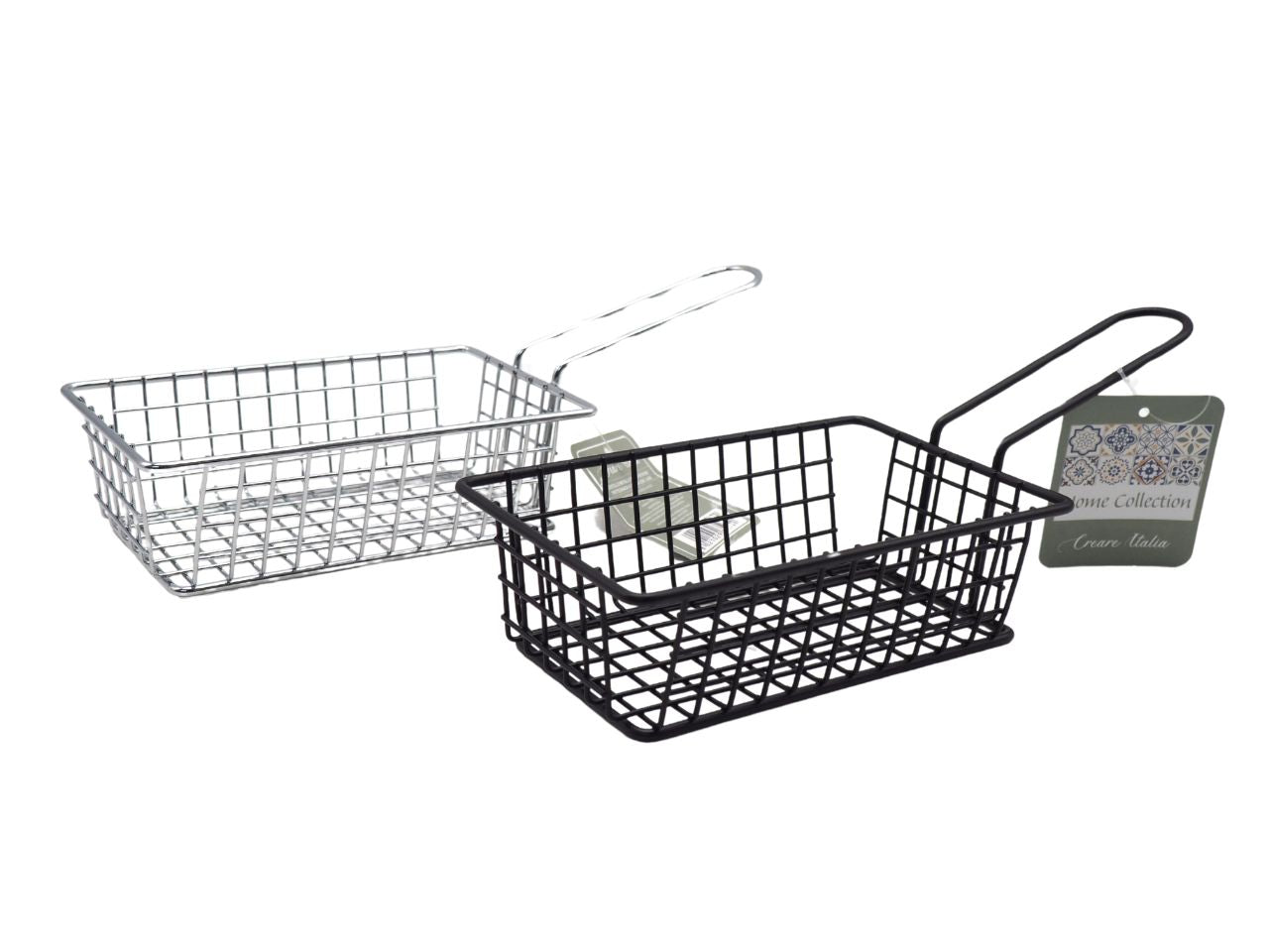 Cestello in metallo h.10x16x4,5cm porta tutto