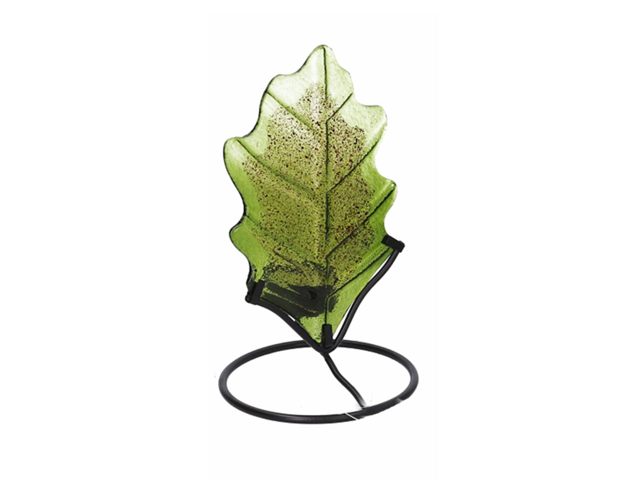 Portacandele foglia 19x19cm