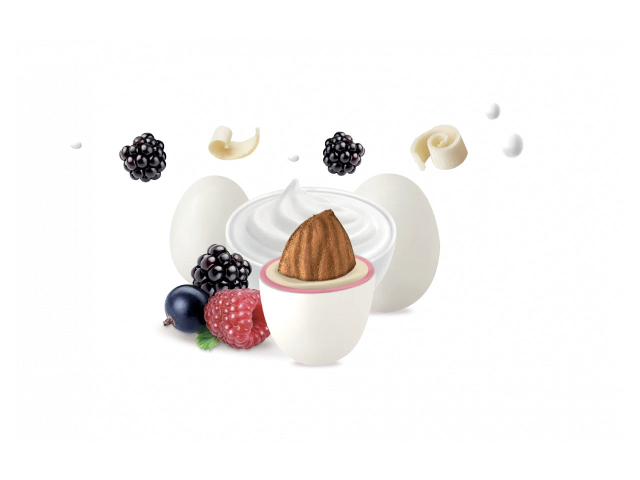 Confetti Maxtris al gusto di Yogurt e frutti di bosco per bomboniere - 1kg