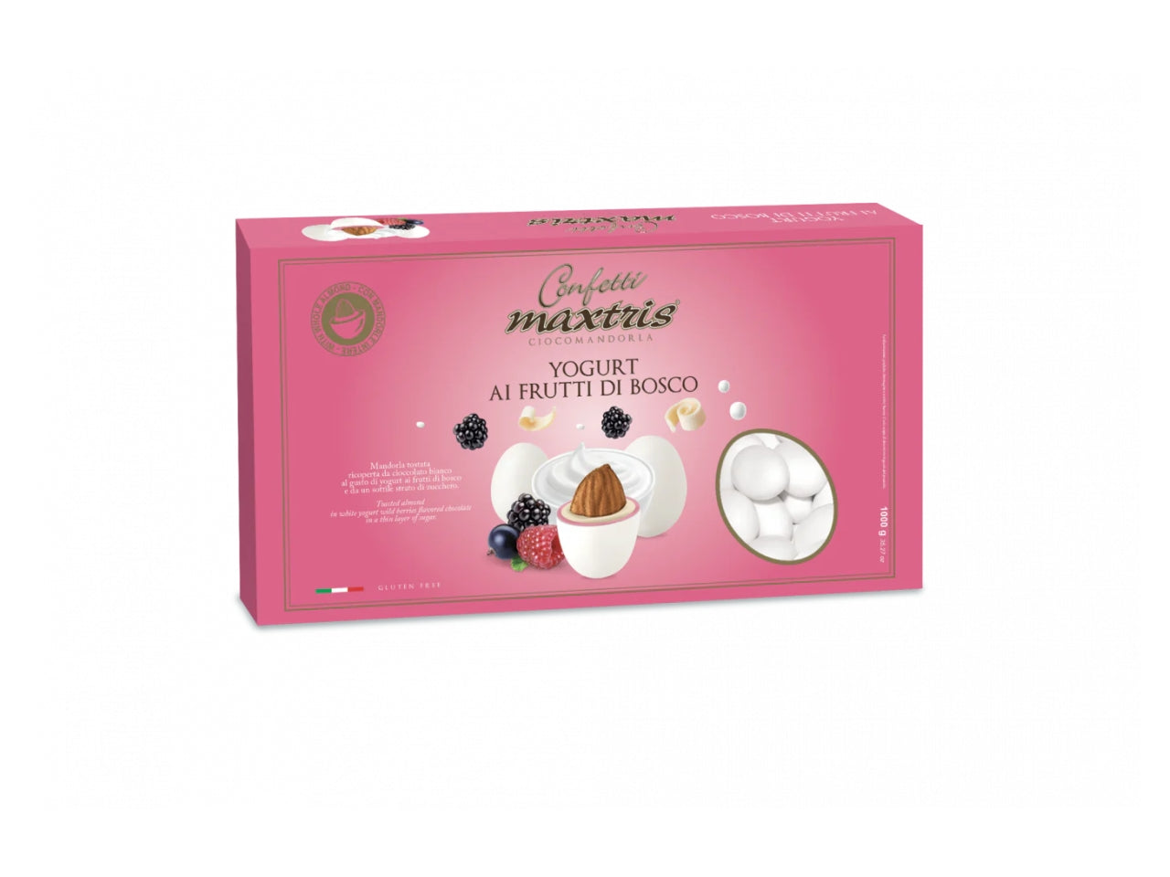 Confetti Maxtris al gusto di Yogurt e frutti di bosco per bomboniere - 1kg