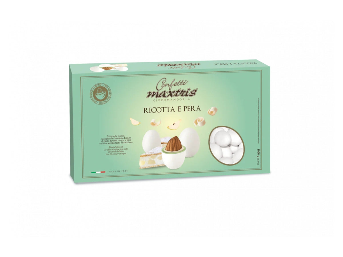Confetti Maxtris al gusto di Ricotta e pera per bomboniere - 1kg
