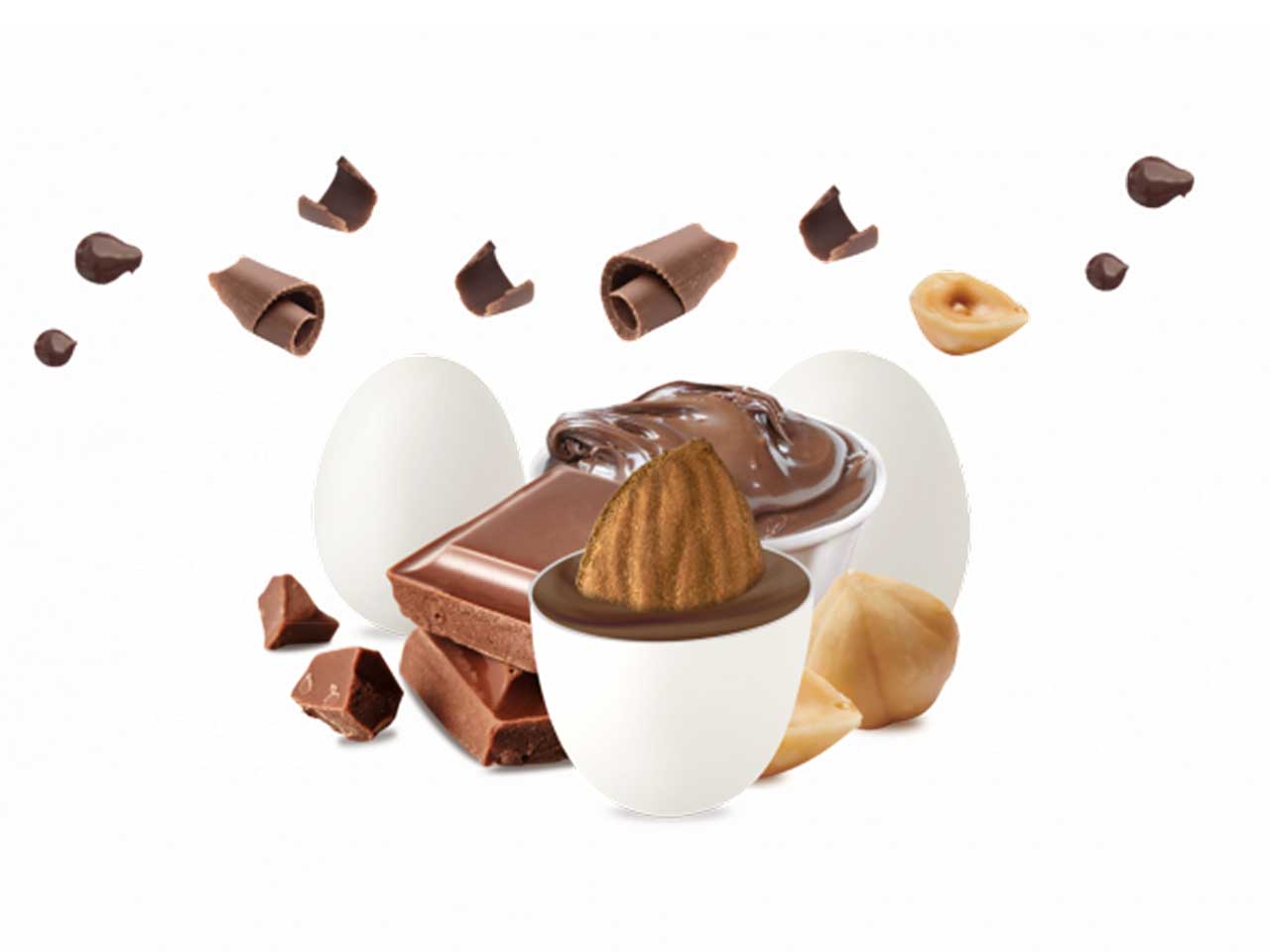Confetti Maxtris Nut al gusto di cioccolato al latte e nocciole gianduia per bomboniere - 1kg
