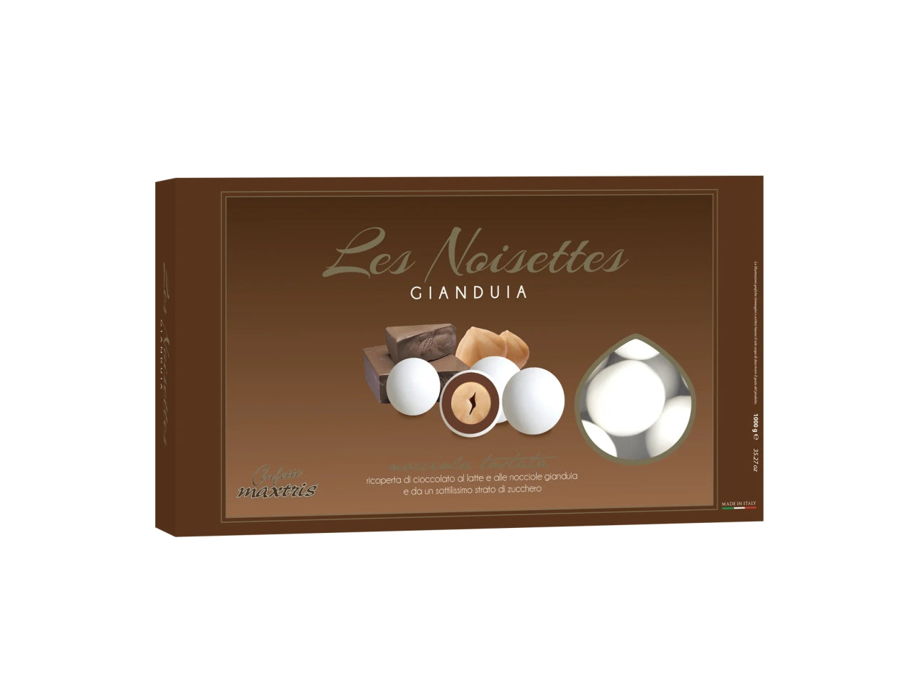 Confetti Maxtris Noisettes al gusto Gianduia per bomboniere - 1kg