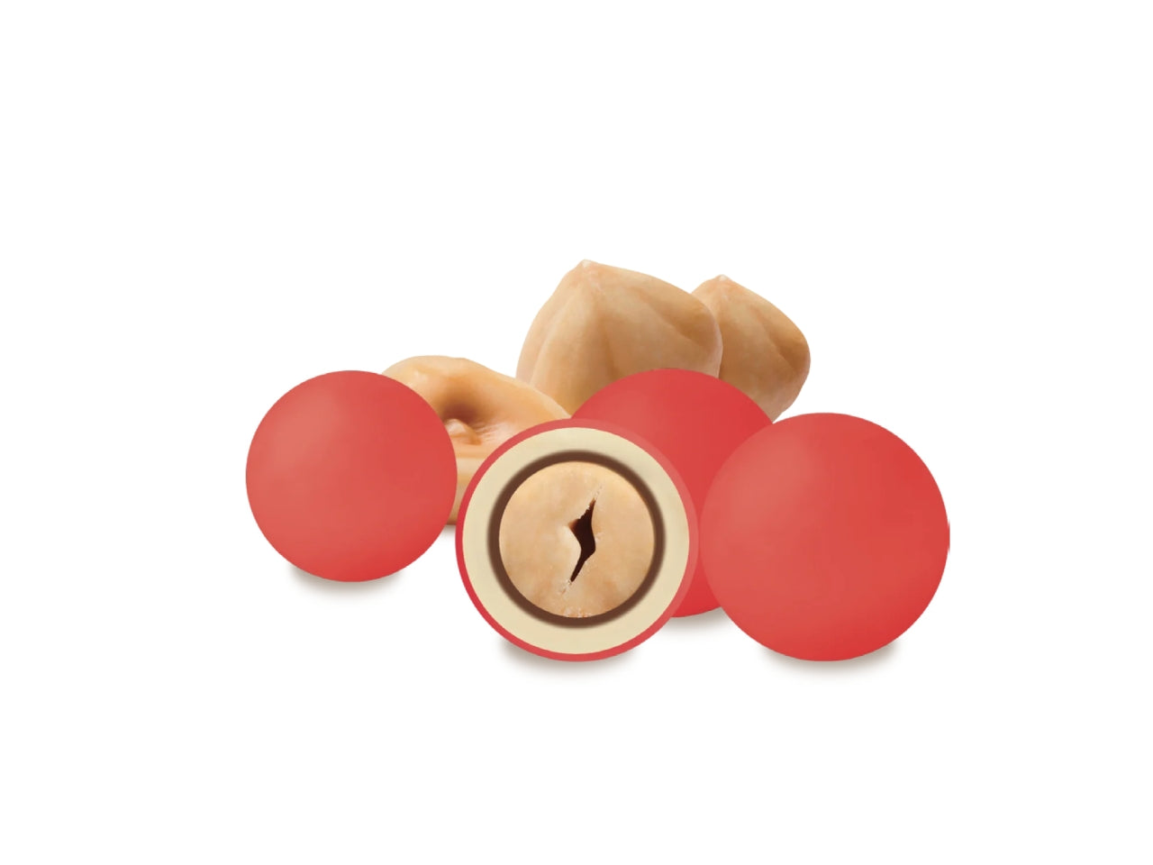 Confetti Maxtris Dolce Laurea Rosso ricoperti di cioccolato fondente e bianco per bomboniere - Les Noisettes - 500gr