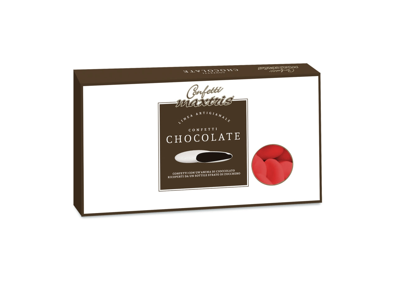 Confetti Maxtris Chocolate Rossi al cioccolato per laurea - Artigianale - 1kg