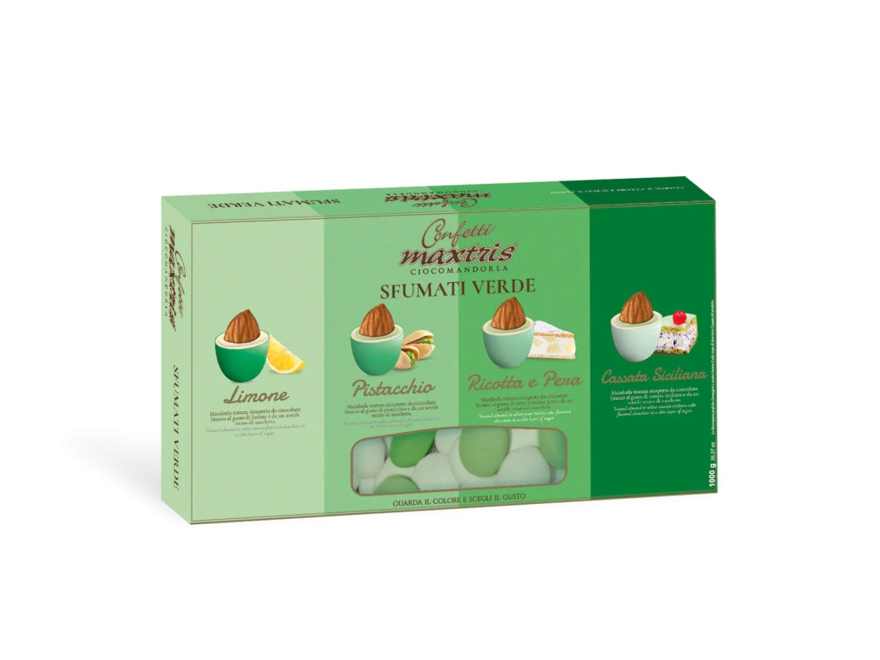 Confetti Maxtris Sfumati Verdi per bombinere da comunione - 1kg