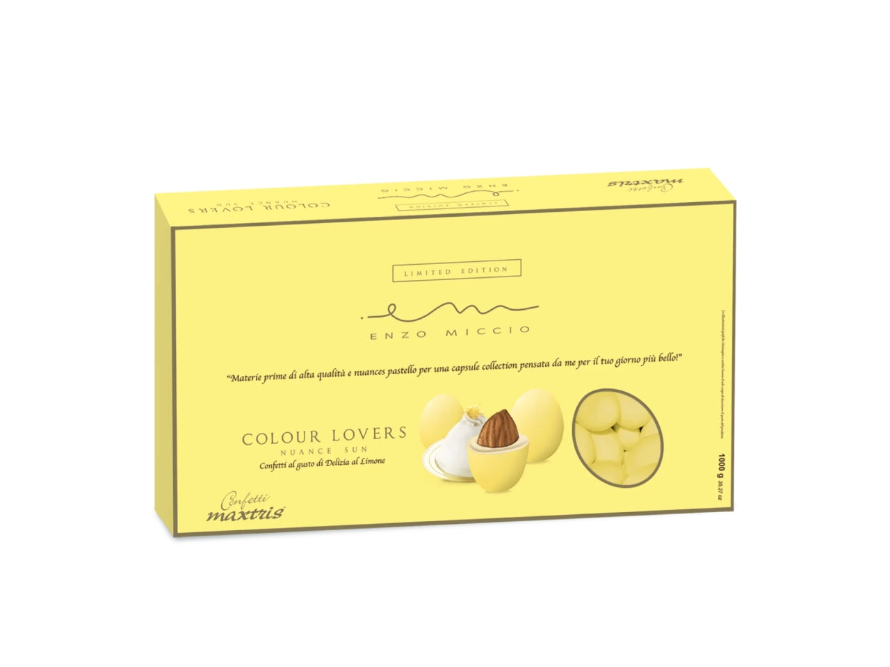 Confetti Maxtris Delizia al Limone per bomboniere - Enzo Miccio Premium Collection - 1kg