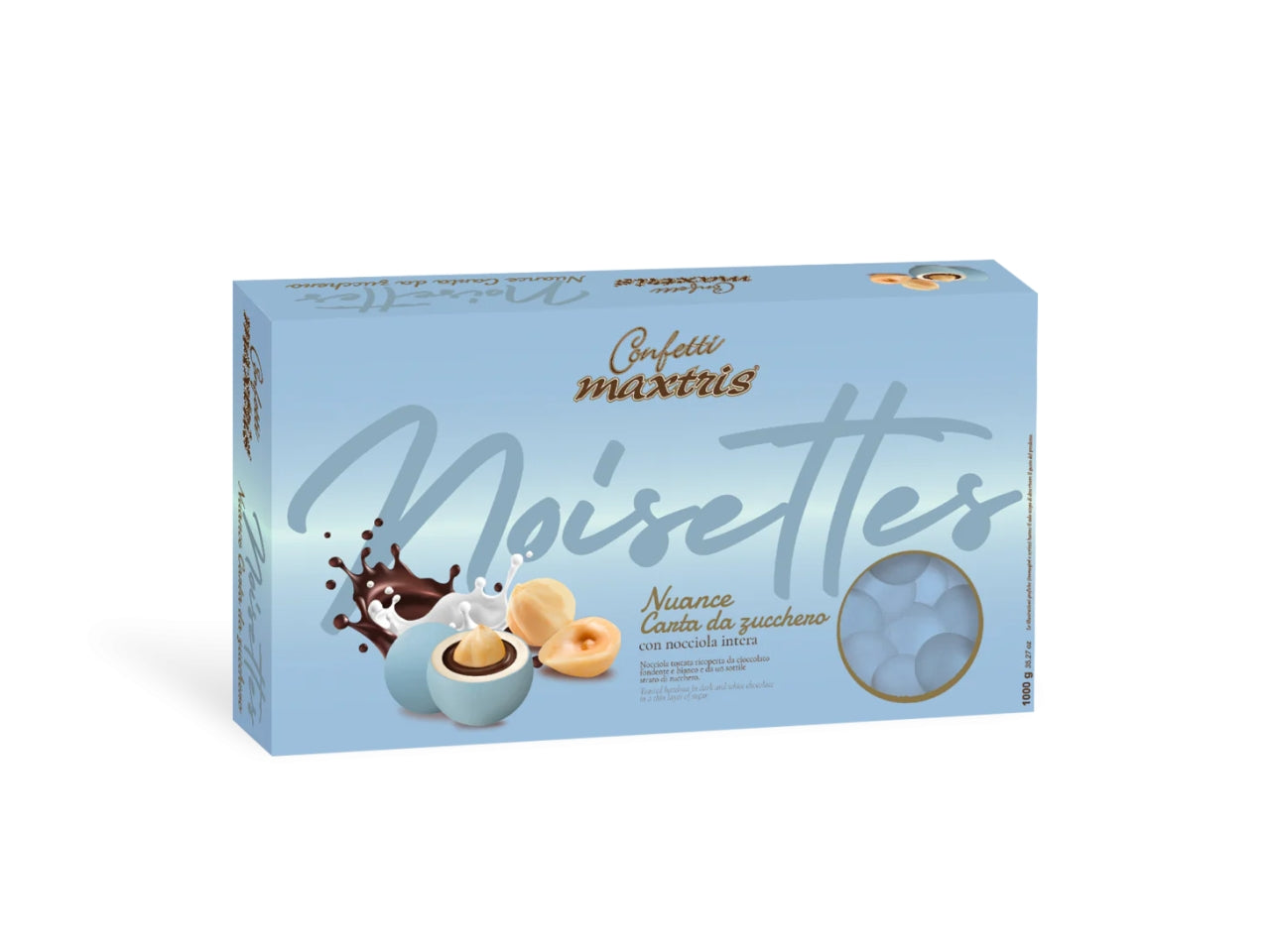 Confetti Maxtris Nuance Carta da Zucchero ricoperti di cioccolato per bomboniere - Les Noisettes - 1kg