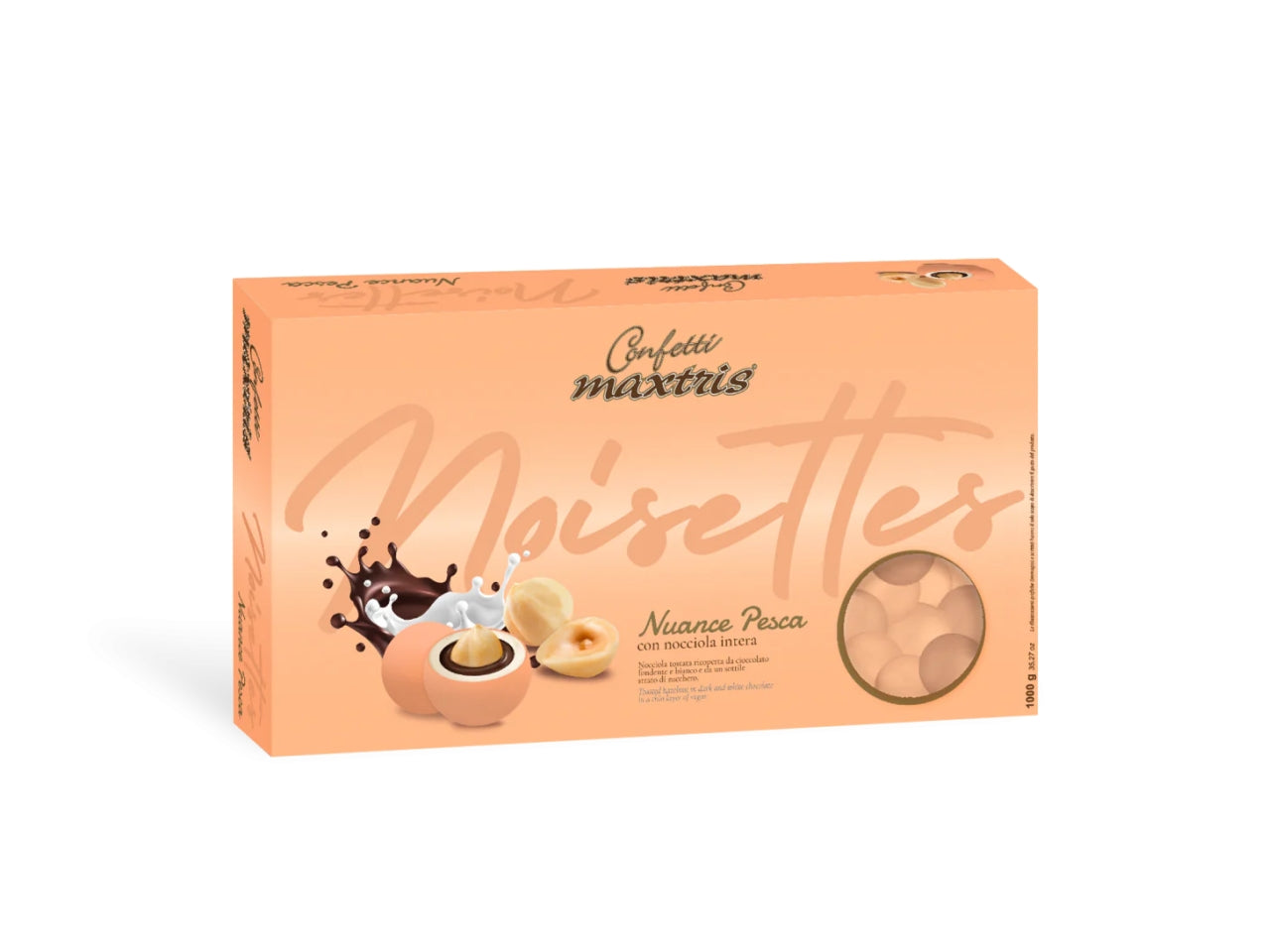 Confetti Maxtris Nuance Pesca in gusti assortiti per bomboniere - Les Noisettes - 1kg