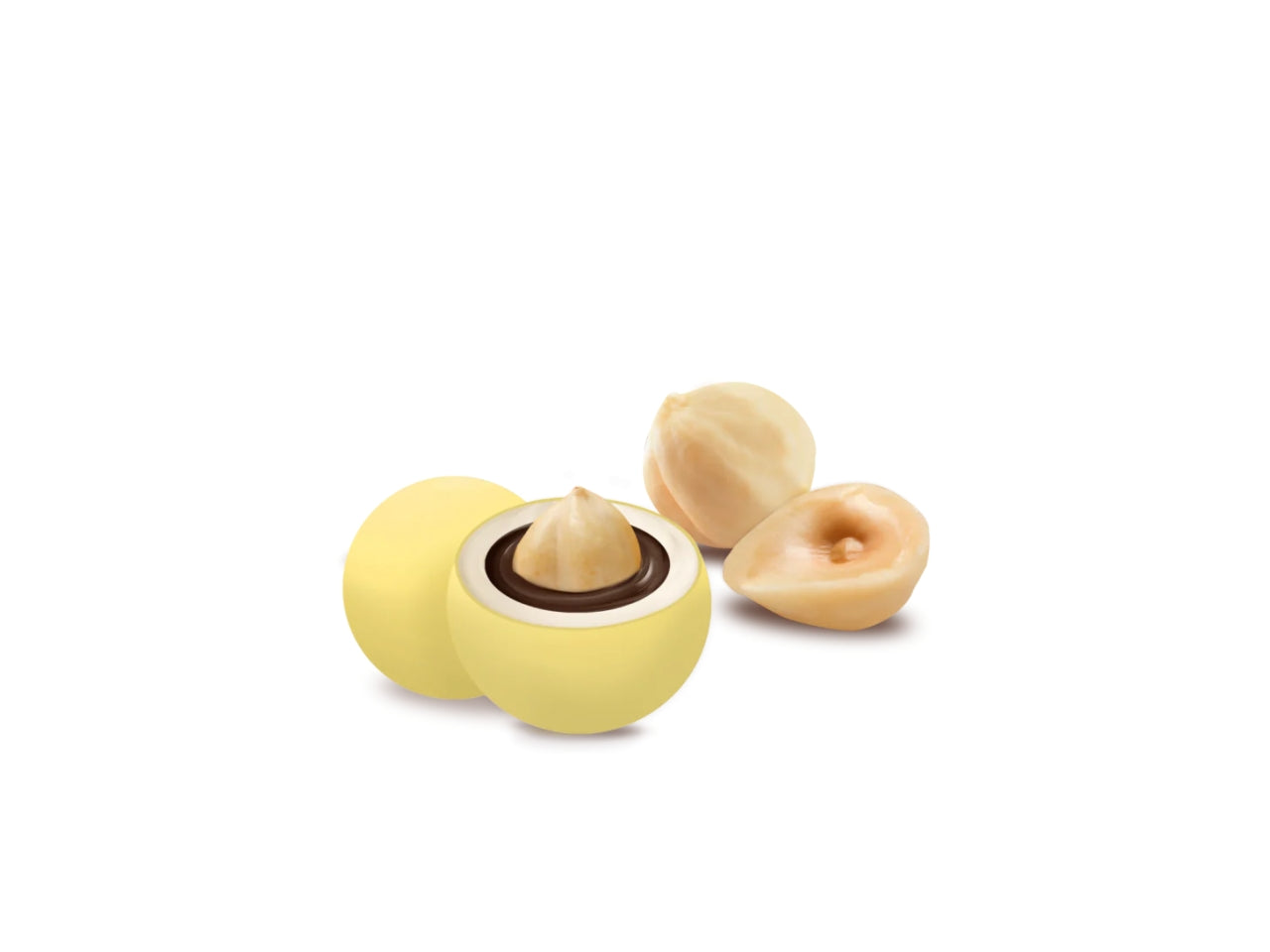 Confetti Maxtris Nuance Sun in gusti assortiti per bomboniere - Les Noisettes - 1kg