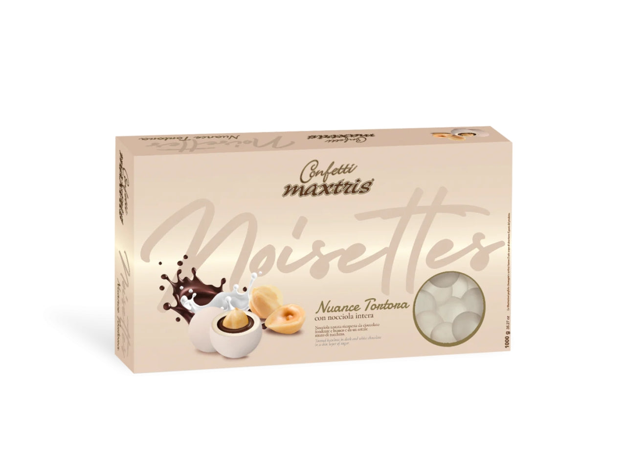 Confetti Maxtris Nuance Tortora in gusti assortiti per bomboniere - Les Noisettes - 1kg