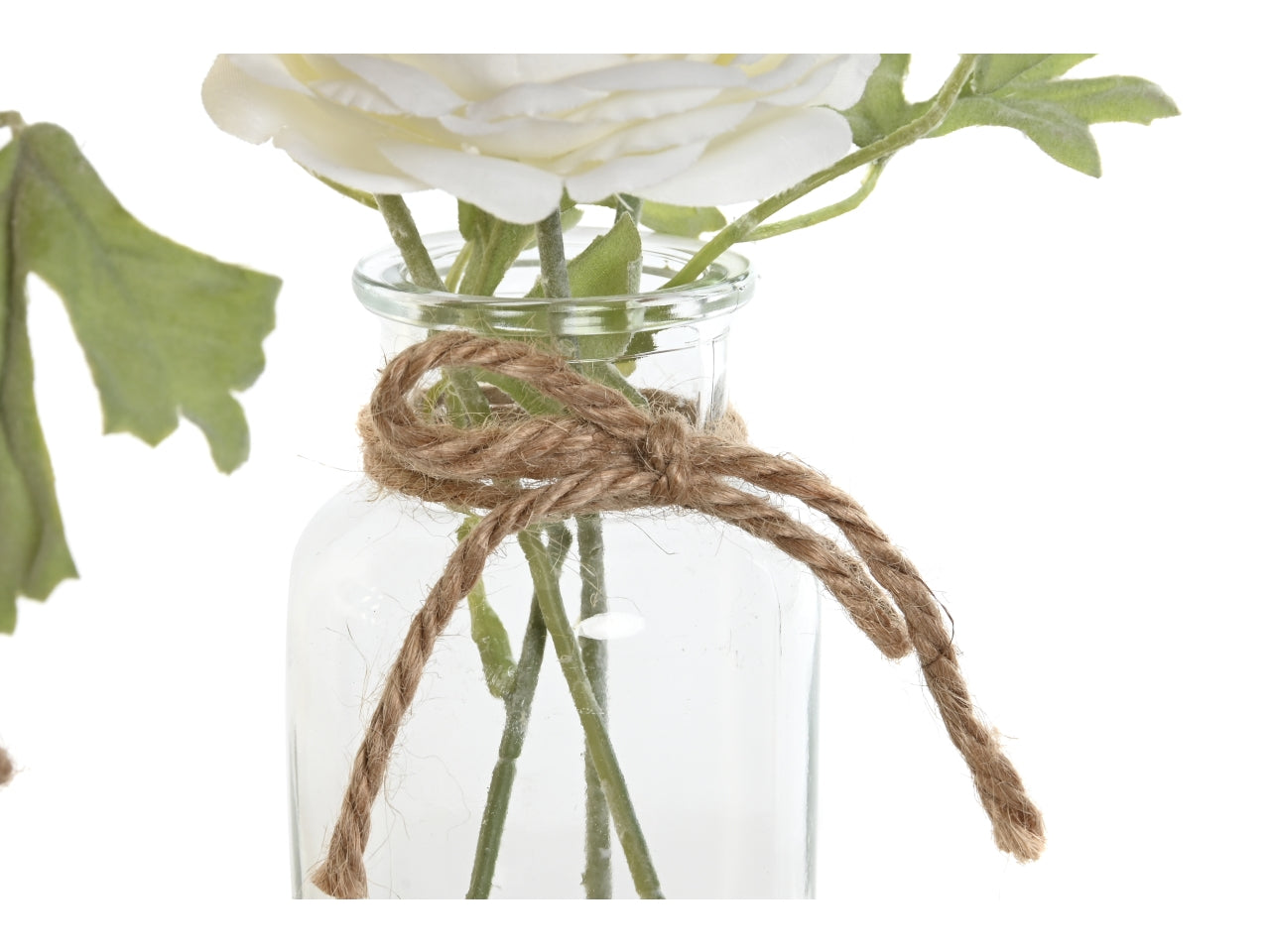 Pianta in poliestere e cristallo misura 6,5x6,5x26cm in 2 modelli assortiti