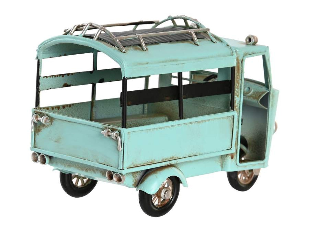 Auto decorazione in metallo misura 16x7x10cm in 3 modelli assortiti