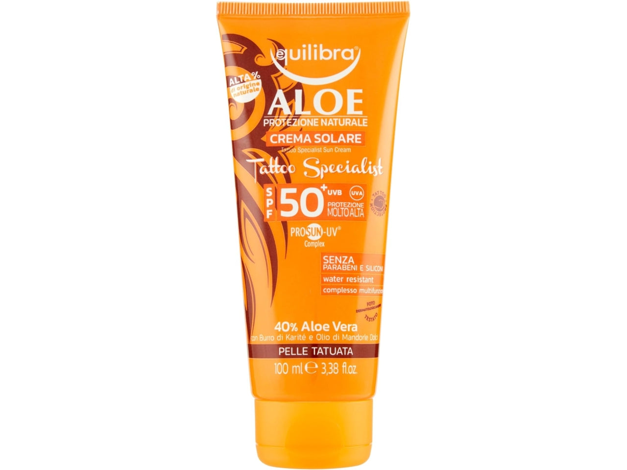 Equilibra crema solare aloe spf 50+ 100ml