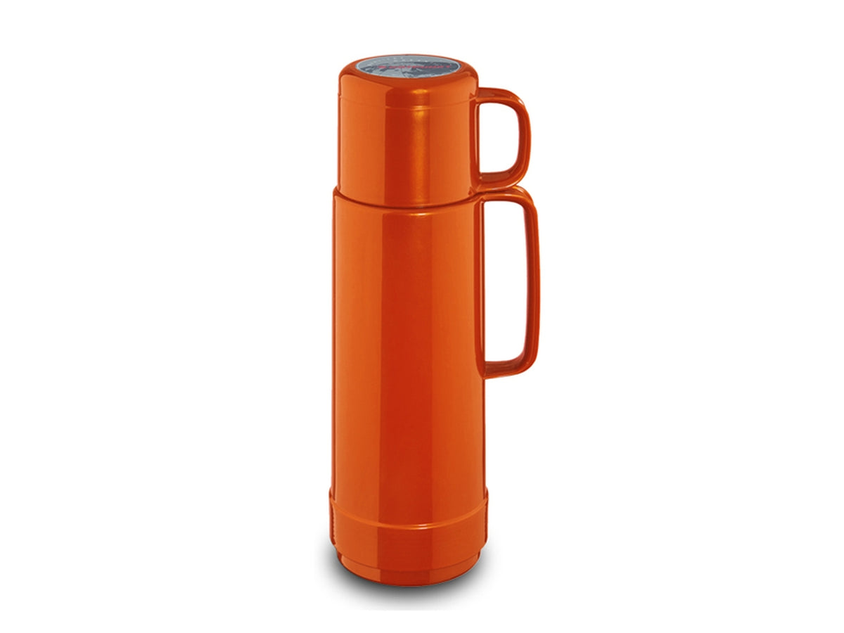 Bottiglia termica 750 ml shiny fox arancione con tazza per bevande calde e fredde - Rotpunkt