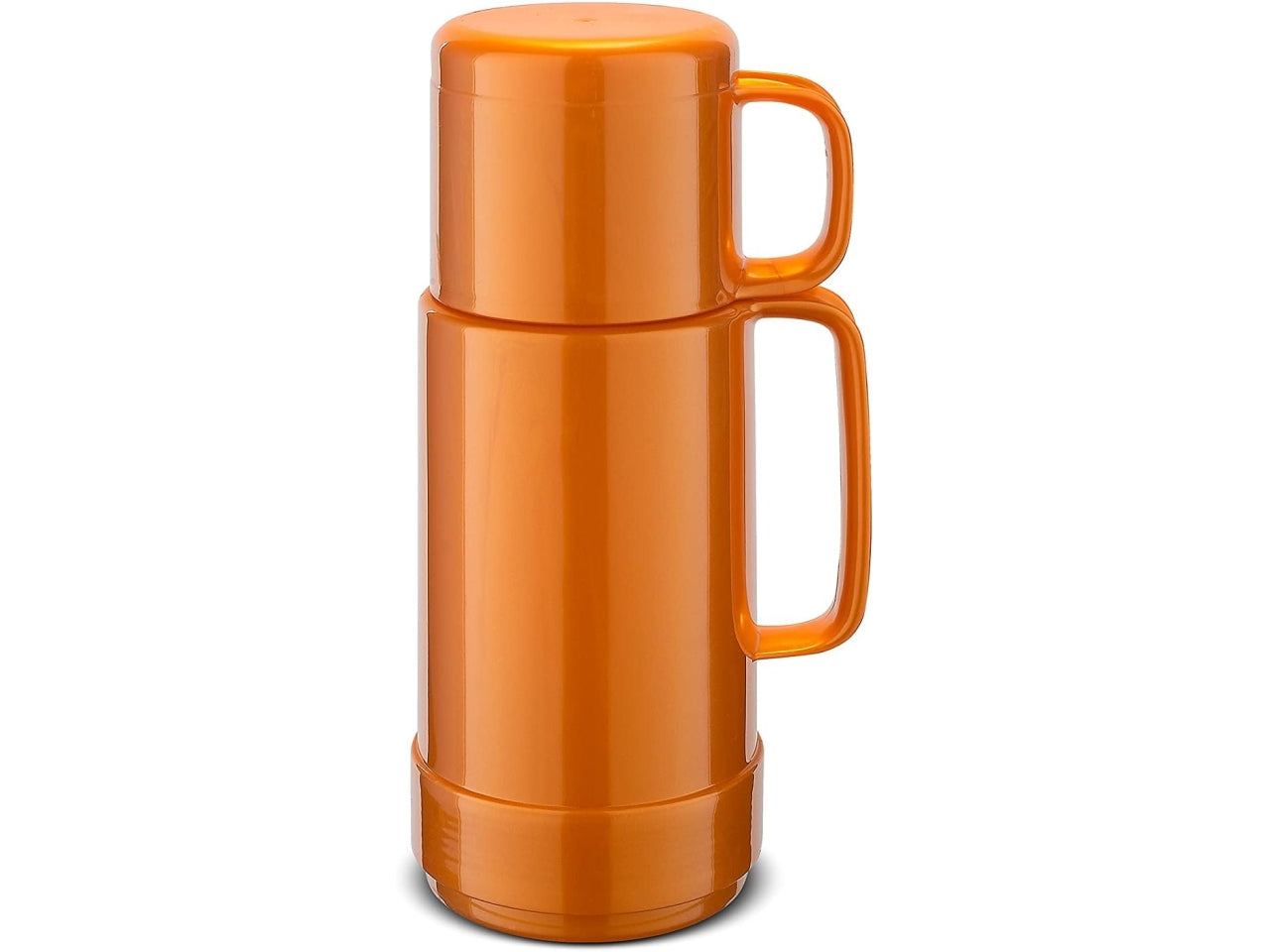 Bottiglia termica 1 lt shiny fox arancione con tazza per bevande calde e fredde - Rotpunkt