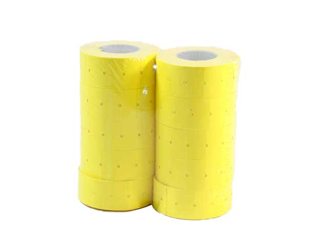 Etichette bobina Markin in colore giallo 21x12mm