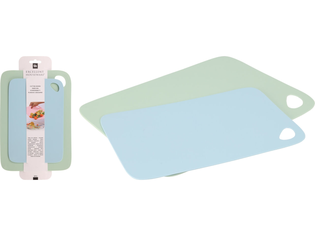 Set 2 taglieri in ldpe 29x19-35x24cm