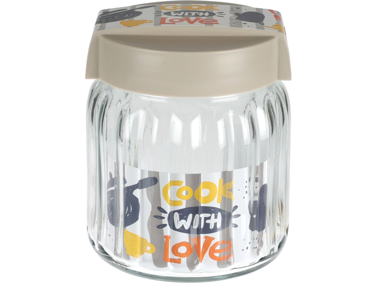 Barattolo in vetro 1lt 11x13cm