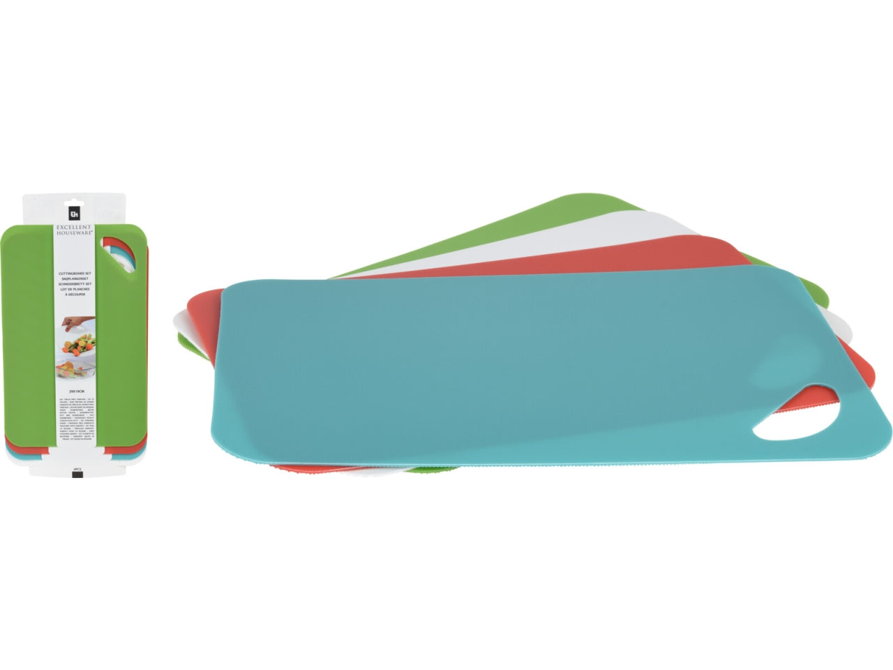 Set 4 tagliere in plastica flessibili 29x19
