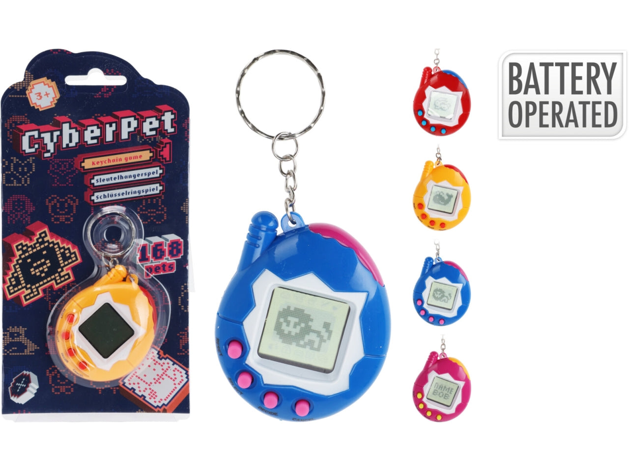 Portachiavi con gioco digitale in colori assortiti