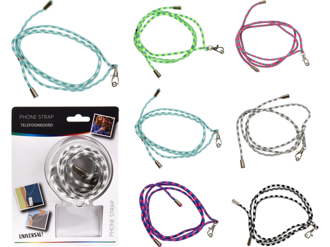 Cordino per cellulare 80cm in colori assortiti