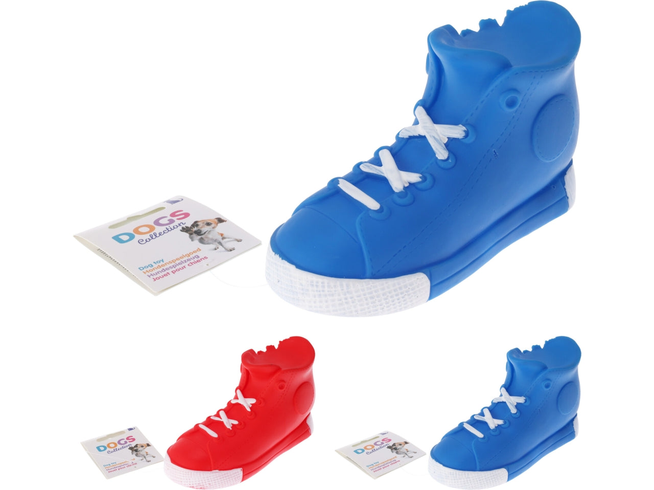 Gioco cane scarpa in colori assortiti