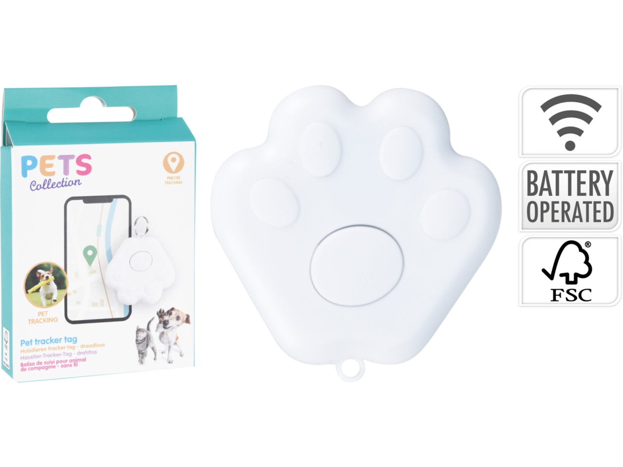 Tag tracker wireless per animali