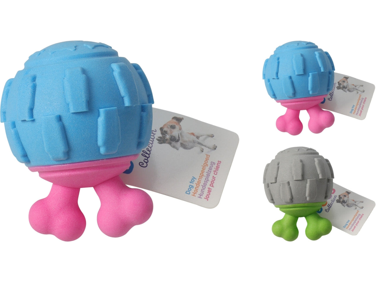 Gioco per cani in tpr 3x5x11cm - colori assortiti