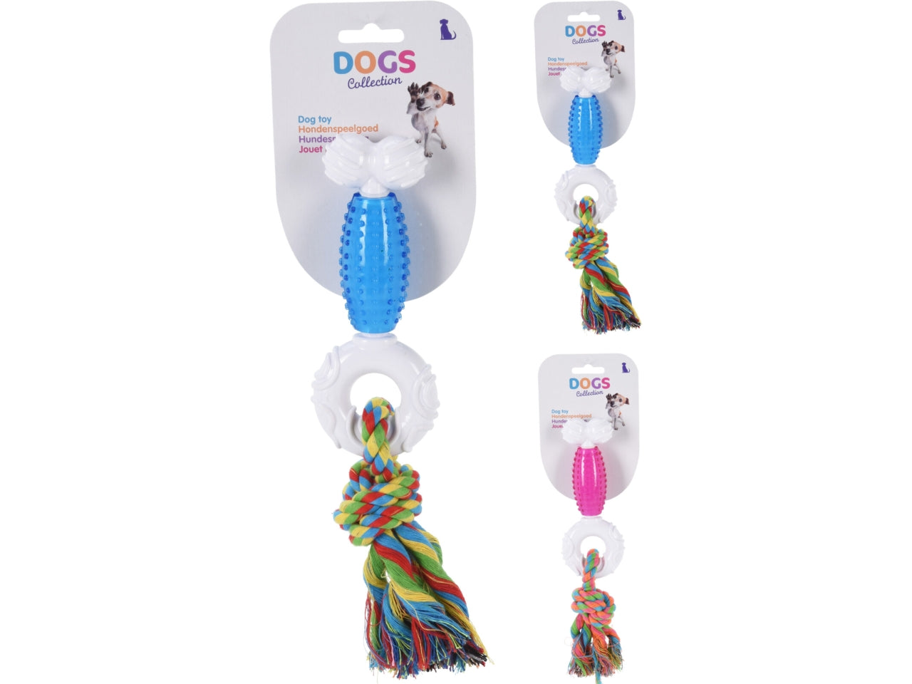 Gioco osso per cani in tpr 25cm in colori assortiti