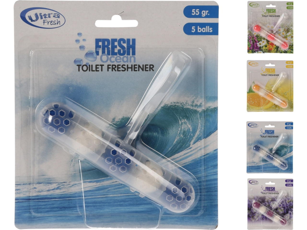 Deodorante per wc 55gr in colori assortiti