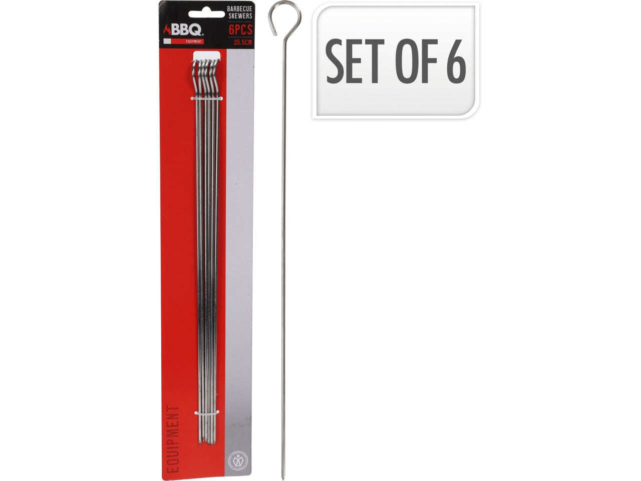 Spiedini per barbecue 6 pezzi 35cm