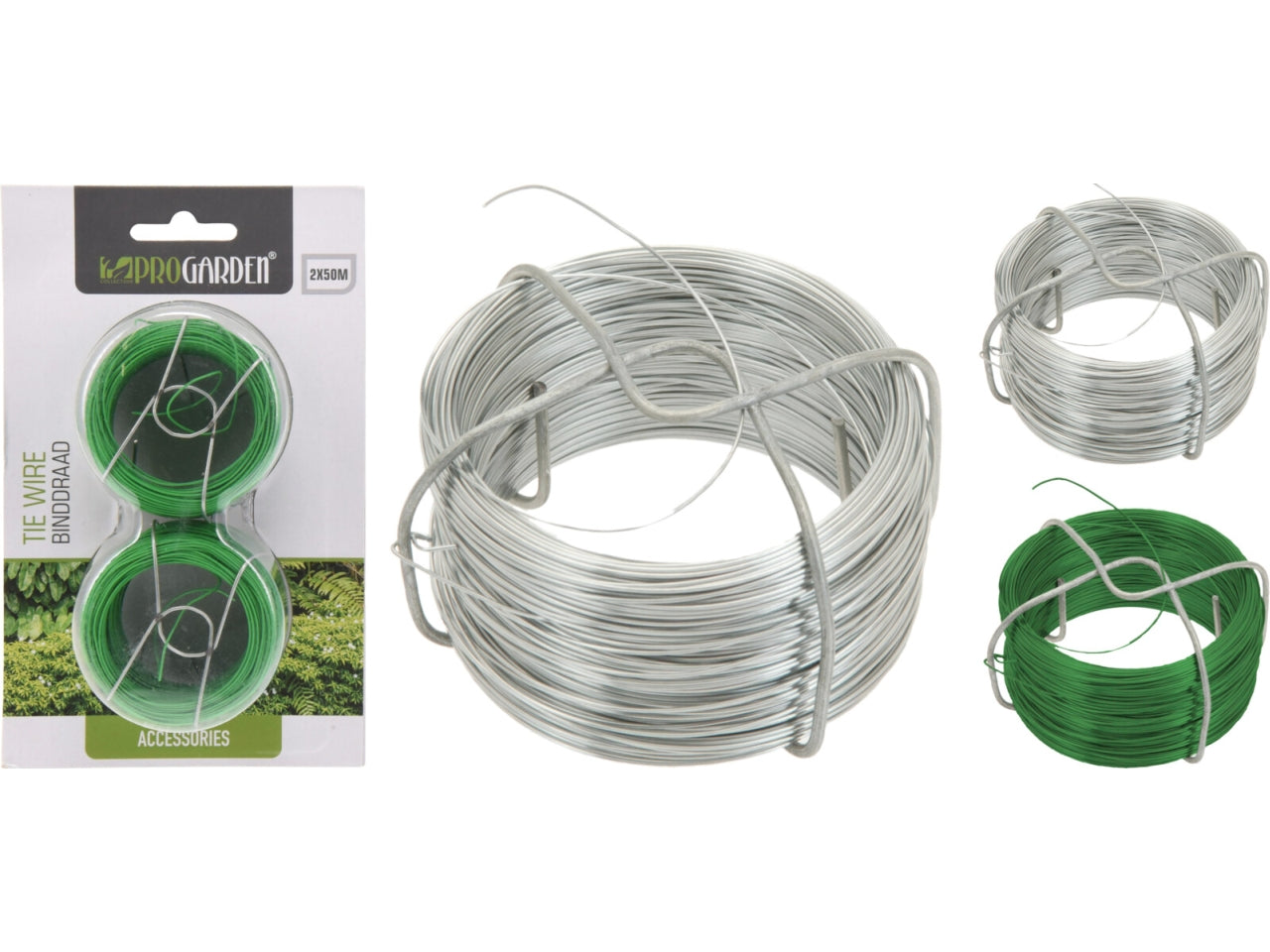 Set 2 bobine filo in metallo 50mt - colori in assortito