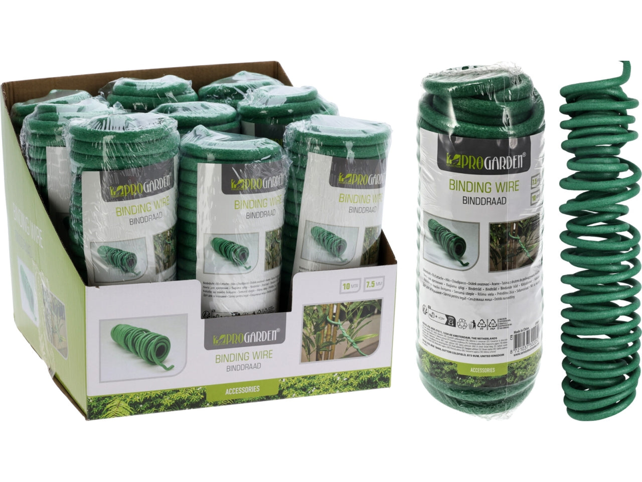 Set 2 bobine filo in metallo 20mt colore verde