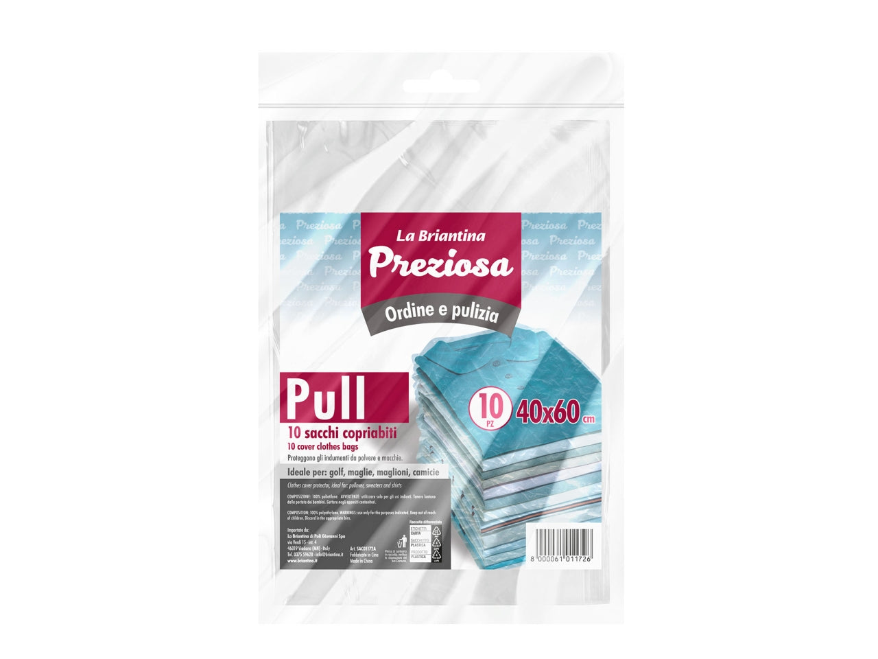 Sacchi copriabiti 40x60 10 pezzi sac01172a