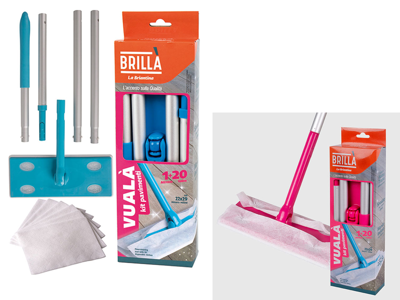 Attrezzo pavimento c/20 panni att00060a