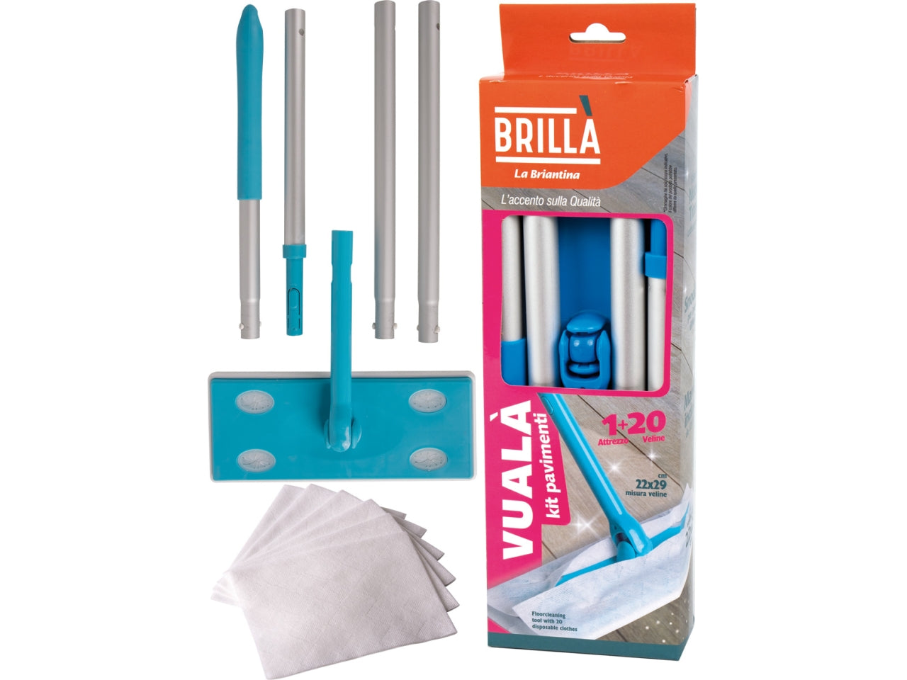 Attrezzo pavimento c/20 panni att00060a