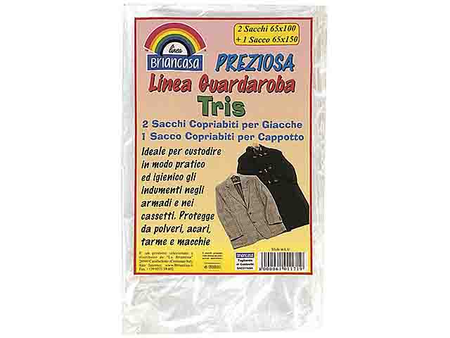 Sacco copriabiti 3 pezzi sac01171a
