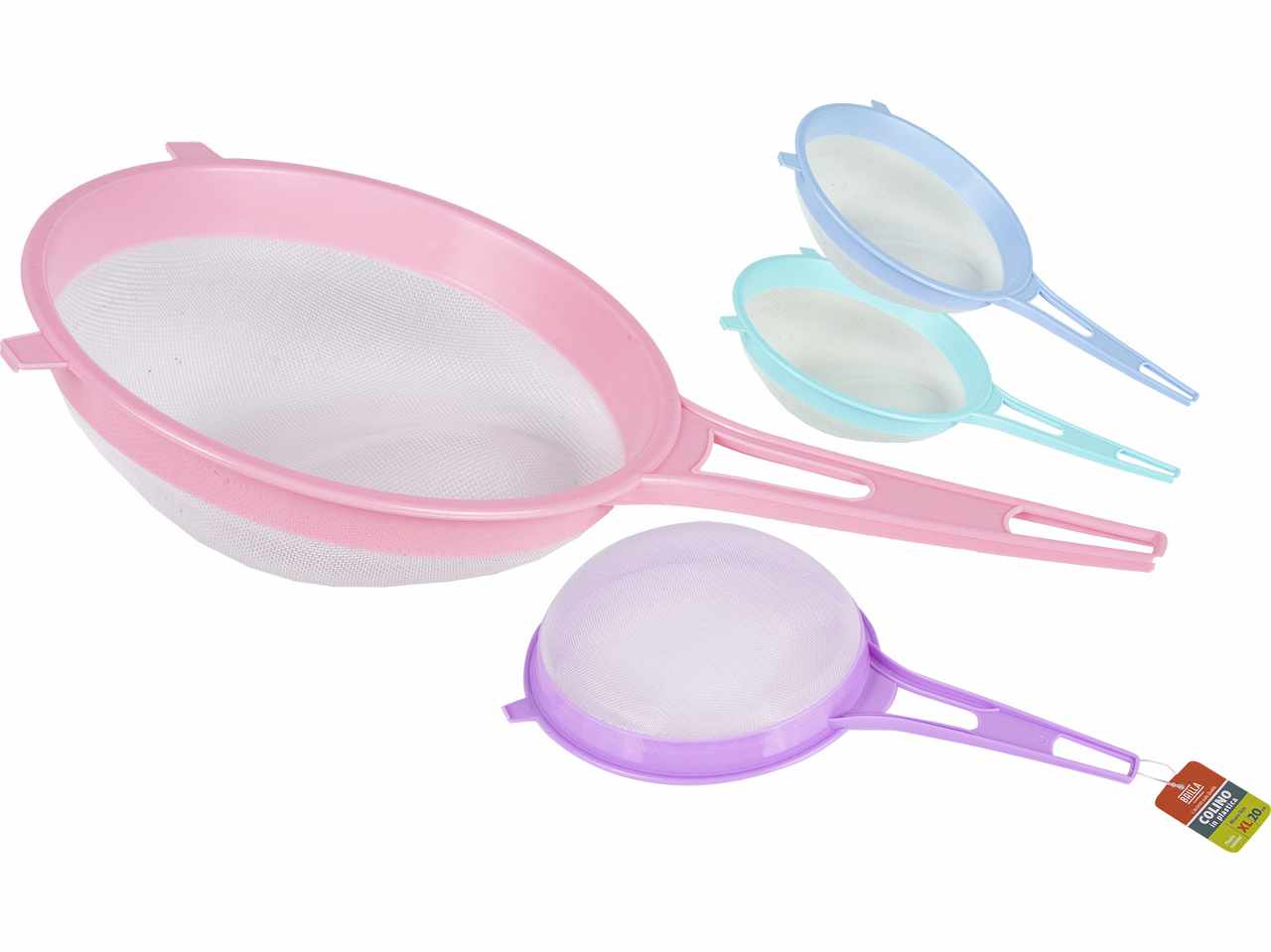 Colino xl diam 20 cm rete plastica colori assortiti
