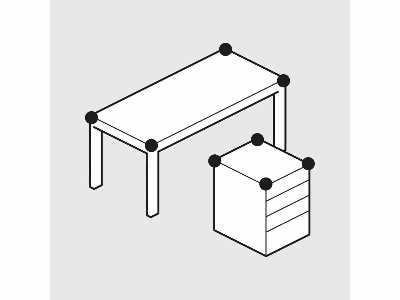 Protettori sferici per spigoli 6 pezzi