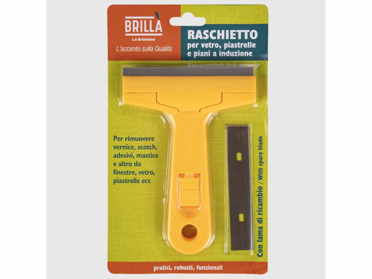 Raschietto 10 cm con lama di ricambio