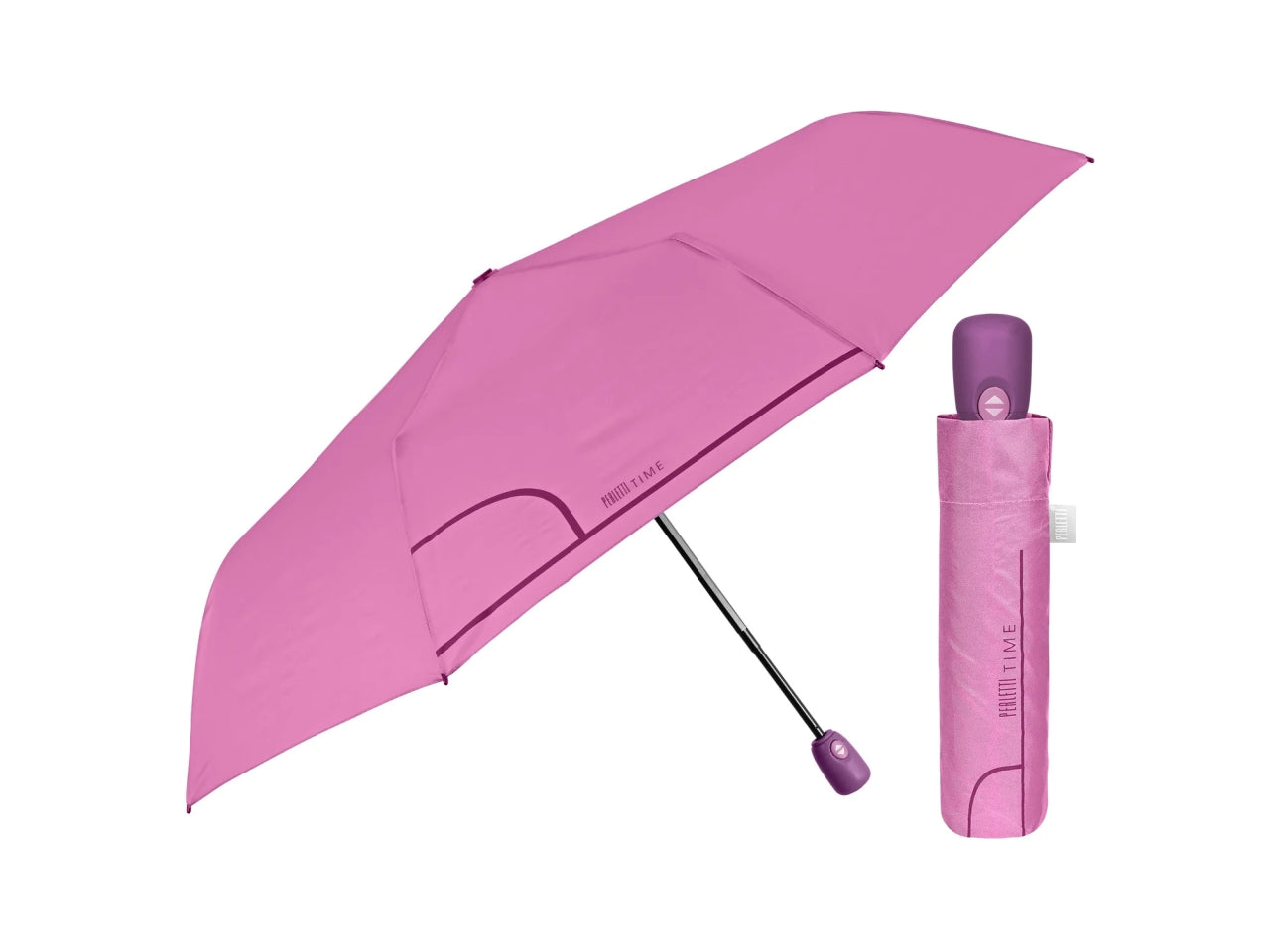 Ombrello da donna mini con apertura automatica in 6 colori assortiti tinta unita - Perletti