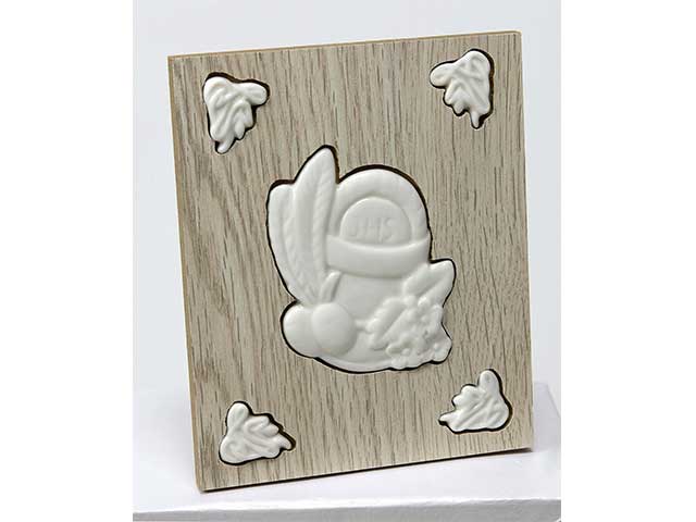 Icona legno c/cal. porcell.9x11 l19112