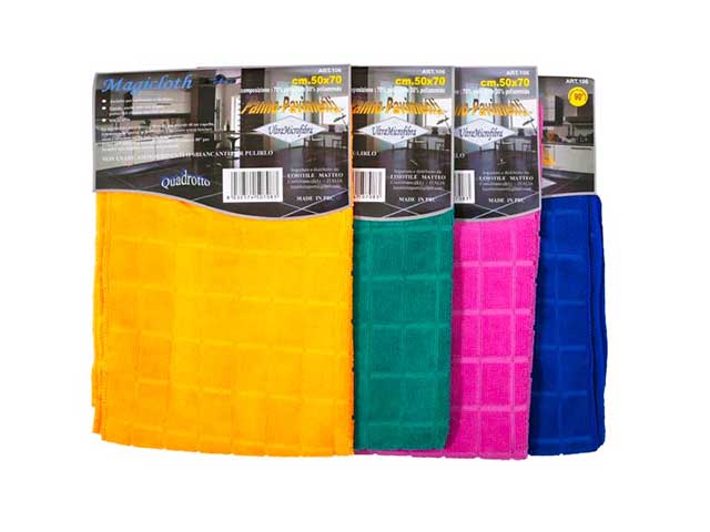 Panno microfibra 50x70cm quadrettato