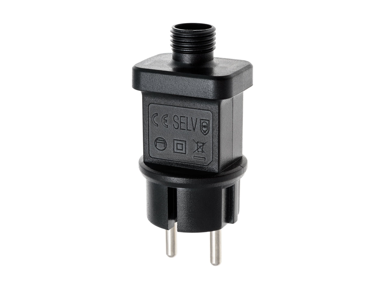 Ricambio trasformatore opzionale con spina europea ip44 (cee7/4), uscita 4,5v dc max 6w
wattaggio: 6 watt - modello: 4,5v