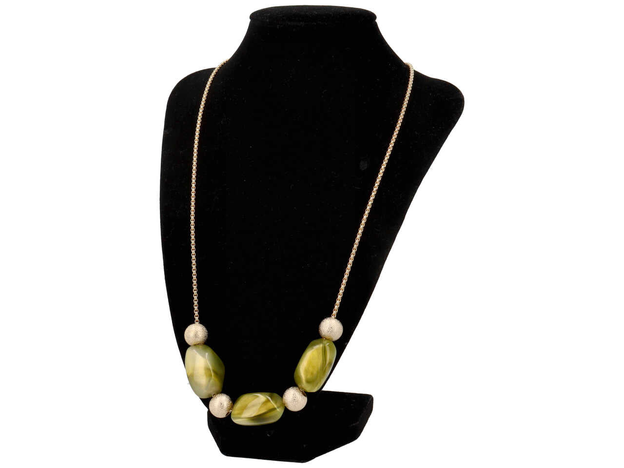 Collana in resina piu' acciaio piu' metallo