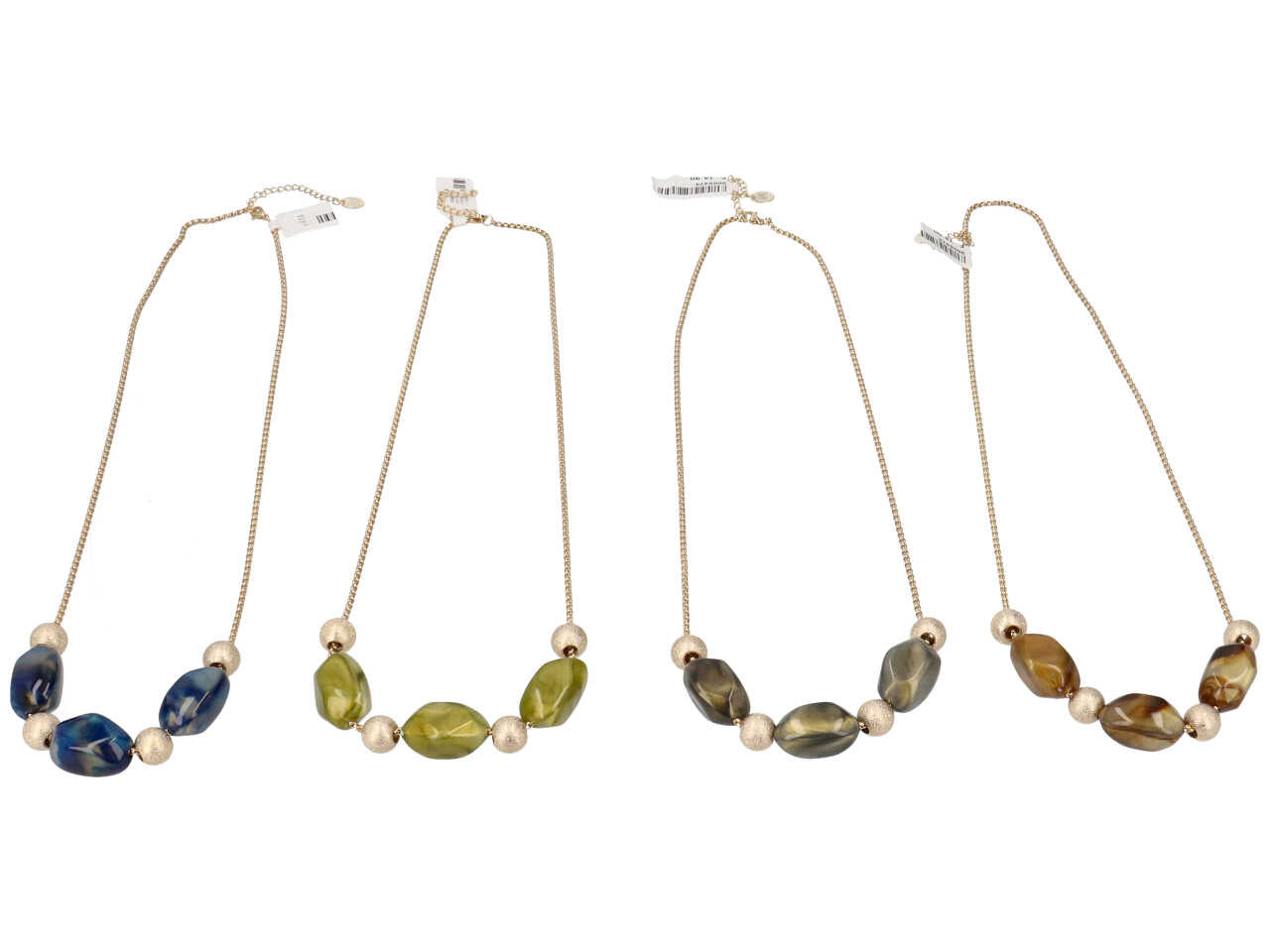 Collana in resina piu' acciaio piu' metallo