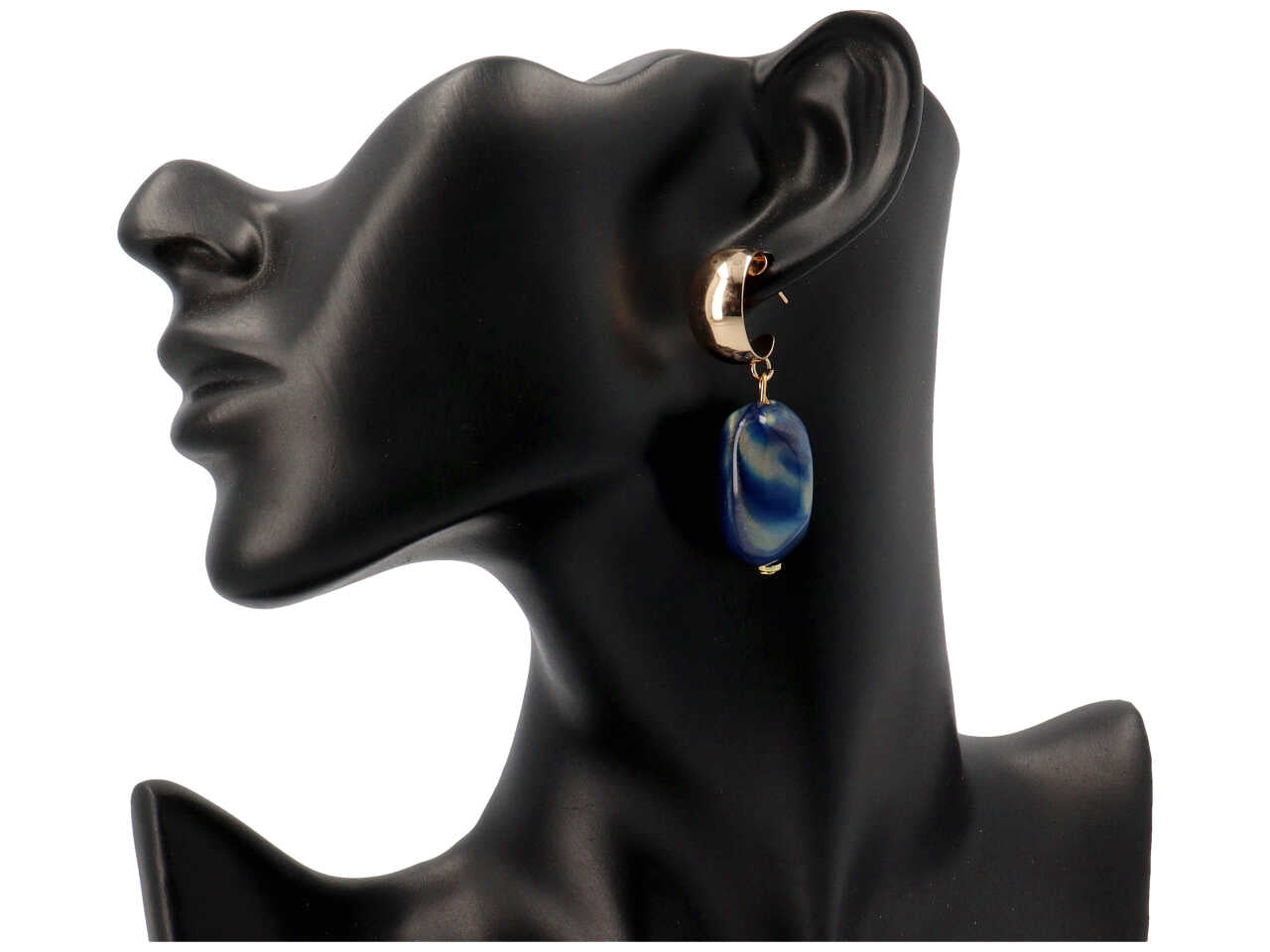 Orecchini in metallo piu' resina