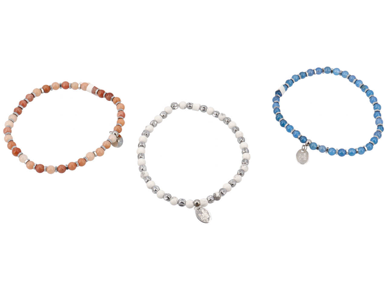 Bracciale uomo con pietra